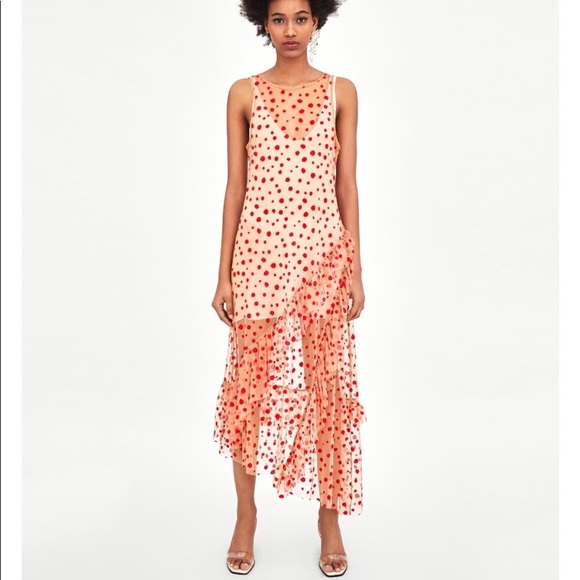 Blogger Fav Zara Sheer Red Dot Dress! - Picture 11 of 16
